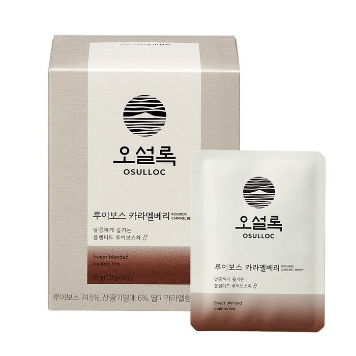 오설록 루이보스 카라멜베리, 1.8g, 10개 대표 이미지 - 녹차 티백 추천