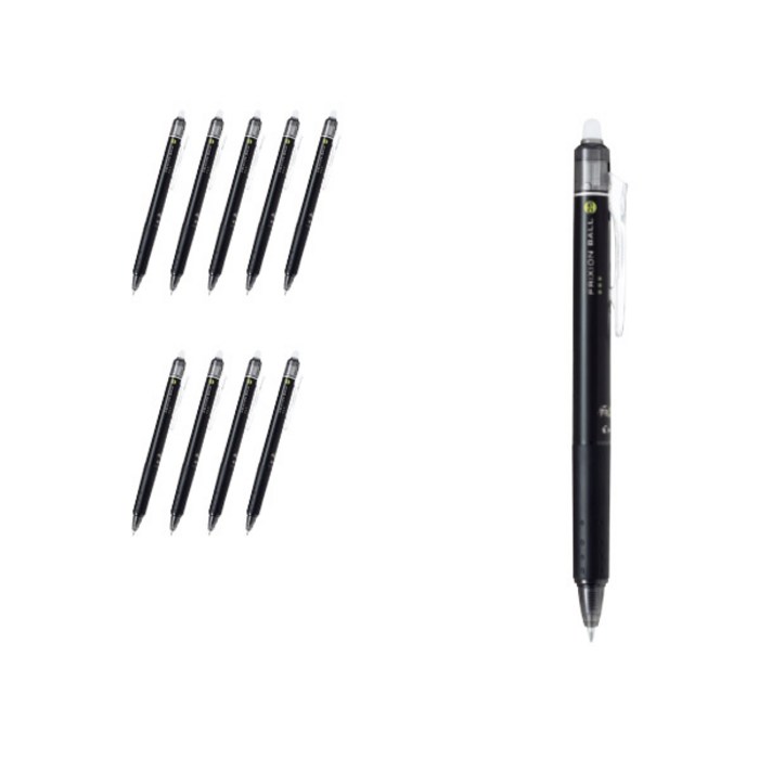파이롯트 프릭션 볼 노크 볼펜 0.5mm LFBK-23EF-ME, 블랙, 10개 대표 이미지 - 파이롯트 프릭션 추천