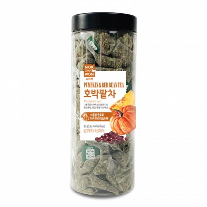 녹차원 호박팥차, 1.5g, 60개 대표 이미지 - 붓기 빼는 차 추천