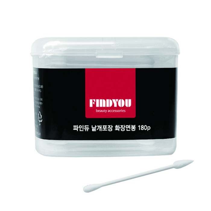 파인듀 화장 면봉 낱개포장, 180개입, 1개 대표 이미지 - 면봉 추천