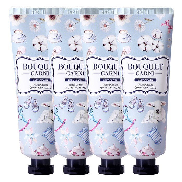 부케가르니 핸드크림 베이비파우더, 50ml, 4개 대표 이미지 - 핸드크림 추천