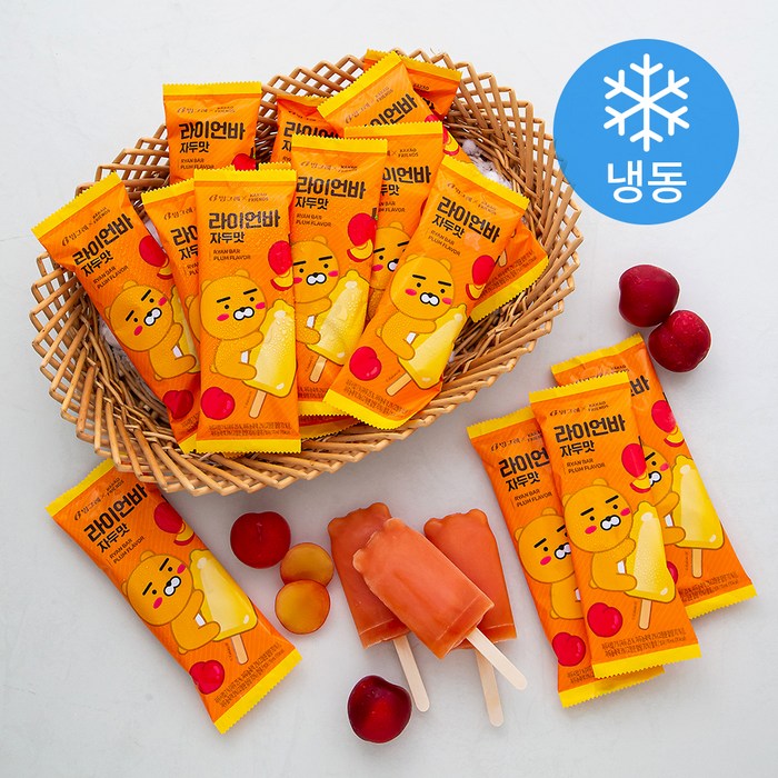 빙그레 카카오 라이언바 아이스크림 (냉동), 70ml, 40개 대표 이미지 - 빙그레 아이스크림 추천