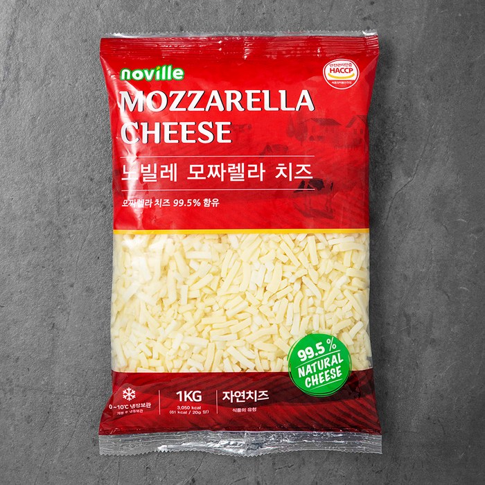 노빌레 모짜렐라 치즈, 1kg, 1개 대표 이미지 - 슈레드 치즈 추천