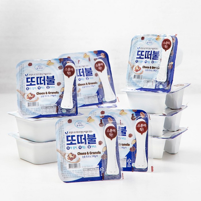 남양유업 또떠불 요구르트 눈꽃초코 앤 그래놀라, 125g, 12개 대표 이미지 - 밥먹고 후식 추천