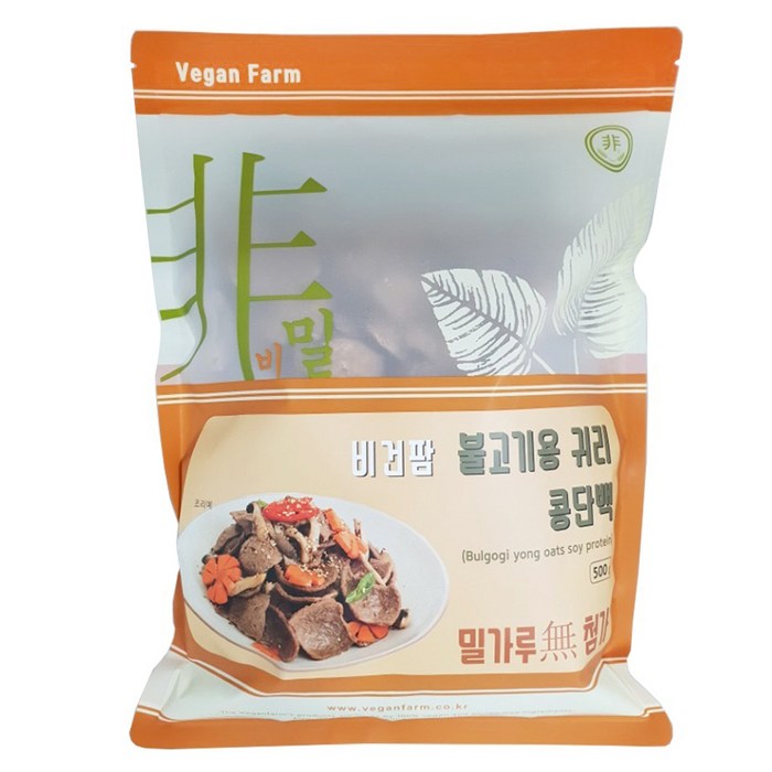 비건팜 불고기용 귀리 콩단백, 500g, 1개 대표 이미지 - 비건 콩고기 추천