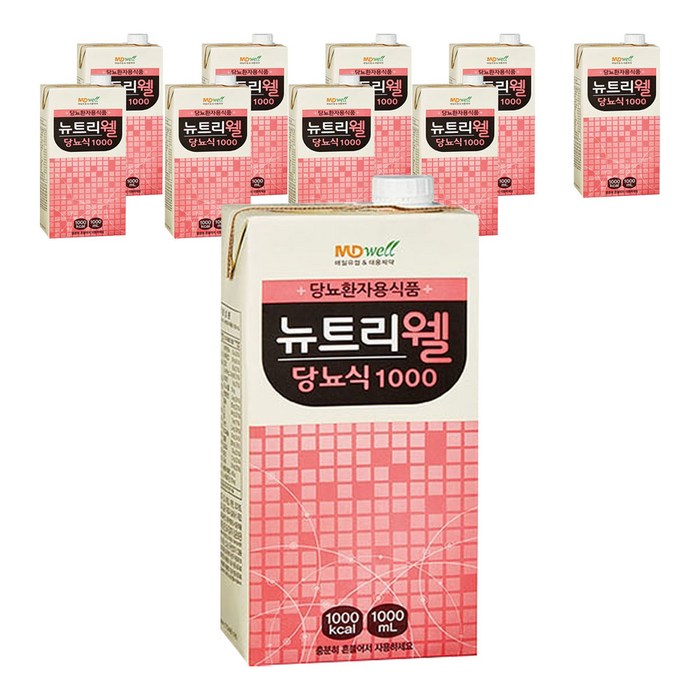 엠디웰 뉴트리웰 테트라 당뇨식, 1000ml, 10개 대표 이미지 - 당뇨식 추천