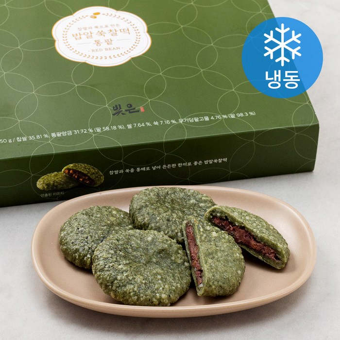 빚은 밥알 쑥찰떡 통팥 (냉동), 750g, 1개 대표 이미지 - 찹쌀떡 추천