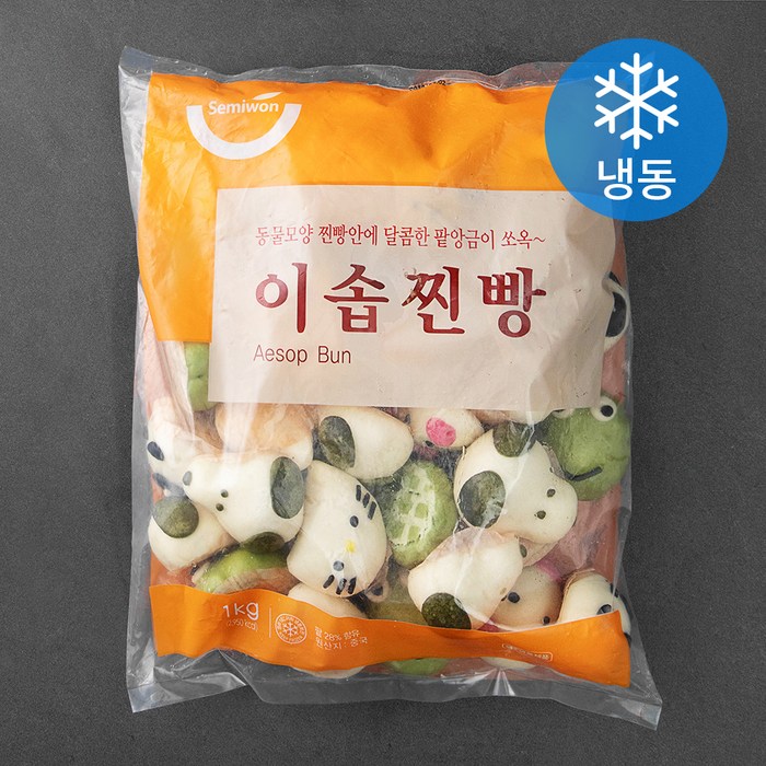세미원 이솝찐빵 (냉동), 1kg, 1개 대표 이미지 - 호빵 추천
