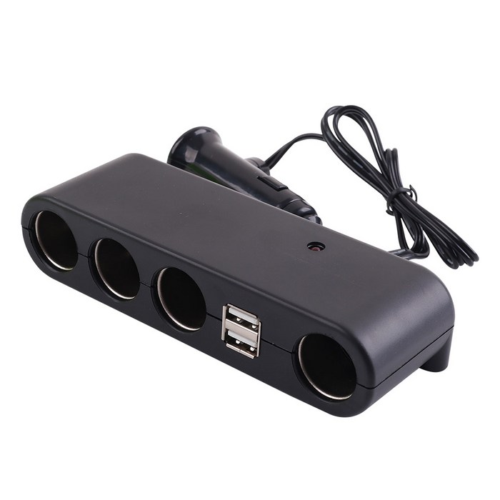 컴스 차량용 멀티 충전기 4구 시거잭 USB 2포트, BD919 대표 이미지 - 멀티 시거잭 추천