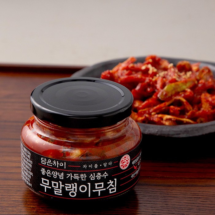 담은차이 좋은양념 가득한 무말랭이무침, 250g, 1개 대표 이미지 - 김치 양념 추천