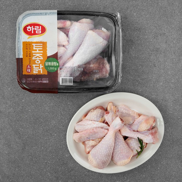 하림 토종닭 닭볶음탕용, 1000g, 1개 대표 이미지 - 닭볶음탕 생닭 추천