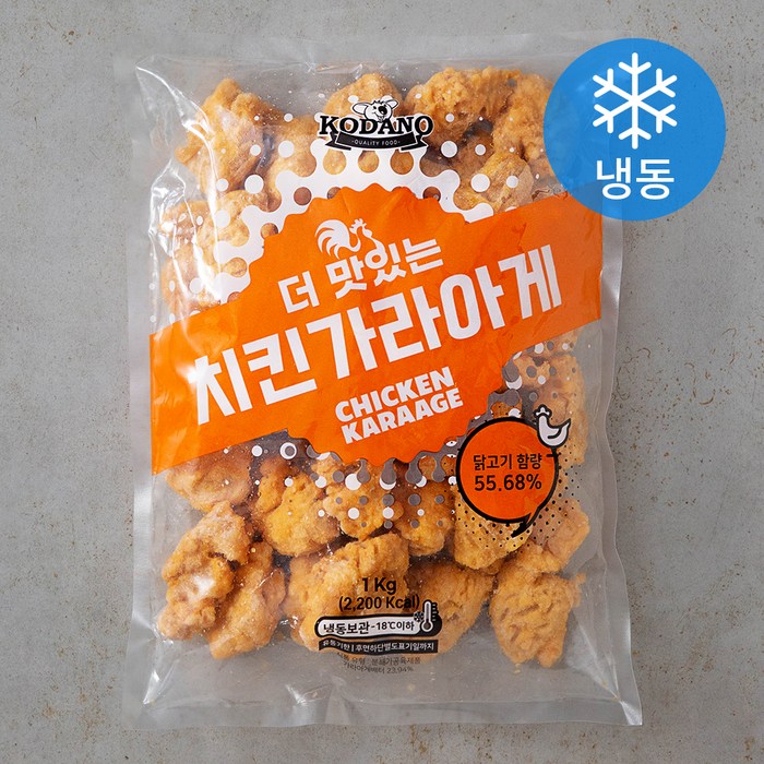 코다노 더 맛있는 치킨가라아게 (냉동), 1kg, 1개 대표 이미지 - 에어프라이어 순살치킨 추천