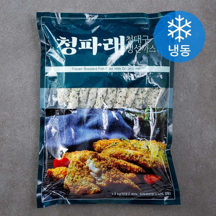 청파래 청대구 생선까스 (냉동), 1.2kg, 1개 대표 이미지 - 타르타르소스 추천