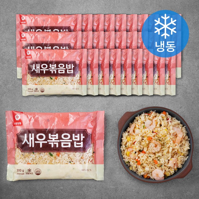 천일식품 새우 볶음밥 (냉동), 300g, 30개 대표 이미지 - 해물 볶음밥 추천