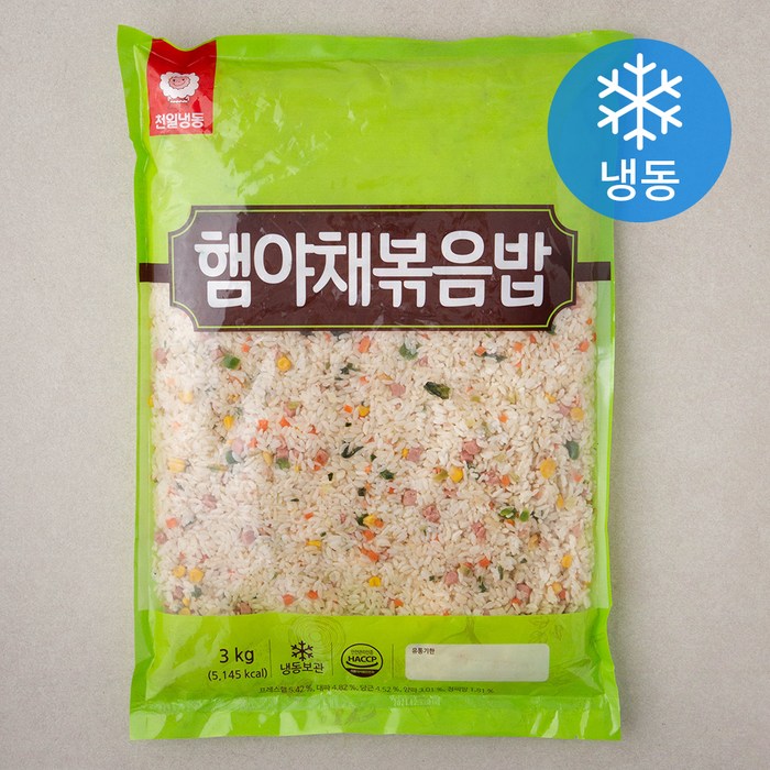 천일식품 햄야채 볶음밥 (냉동), 3kg, 1개 대표 이미지 - 점심 도시락 추천