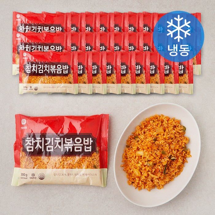 천일식품 참치 김치 볶음밥 (냉동), 300g, 30개 대표 이미지 - 비상식량 추천