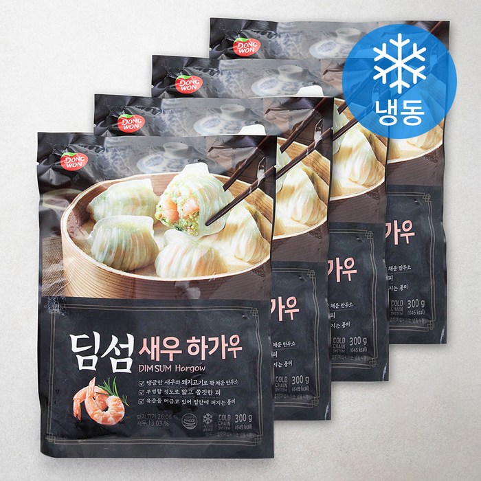 동원 딤섬 새우 하가우 (냉동), 300g, 4개 대표 이미지 - 딤섬 추천