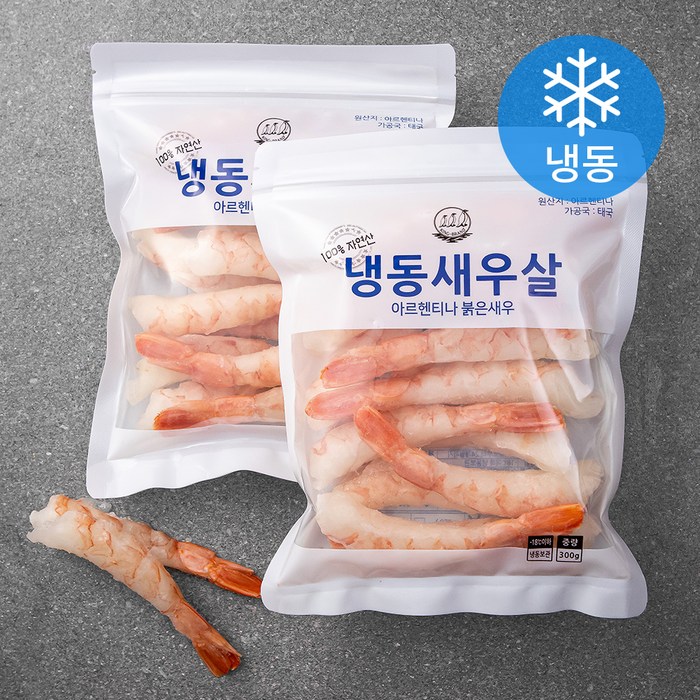 바다몰 자연산 생칵테일 홍새우 특대 (냉동), 300g, 2개 대표 이미지 - 랍스터 추천