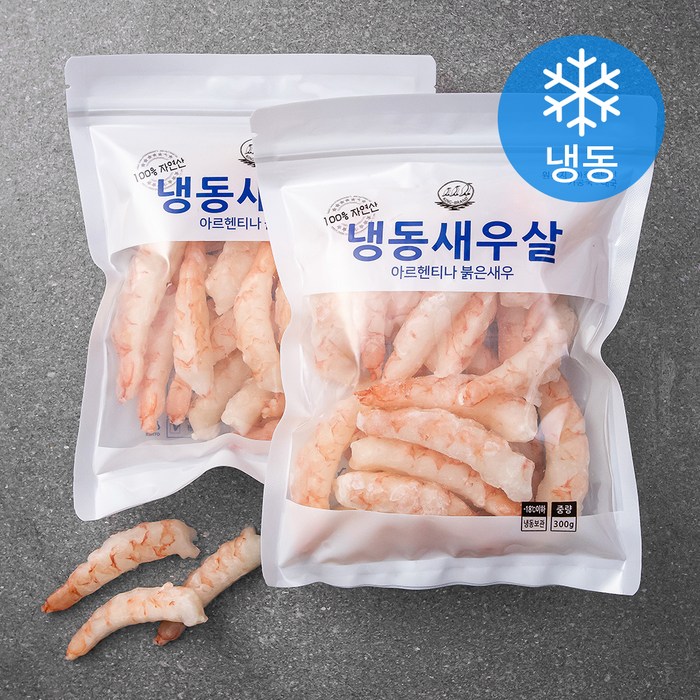 바다몰 자연산 홍새우살 (냉동), 300g, 2개 대표 이미지 - 홍새우 추천