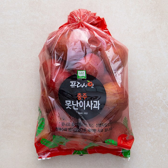 프레샤인 GAP 인증 충주 못난이사과, 3kg, 1개 대표 이미지 - 과일 새벽배송 추천