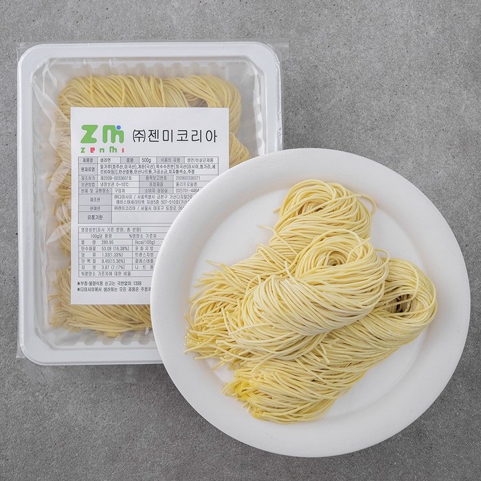 젠미코리아 생라면, 500g, 1팩 대표 이미지 - 차슈 추천