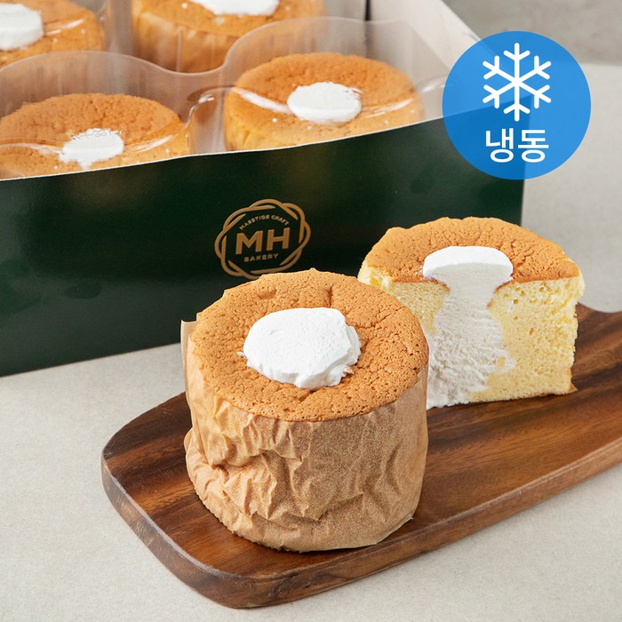 밀크앤허니 연유 생크림 카스텔라 4입 (냉동), 600g, 1개 대표 이미지 - 생크림빵 추천