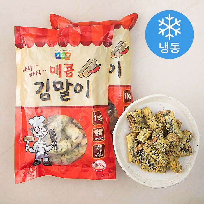 소디프 매콤 김말이 (냉동), 1kg, 2개입 대표 이미지 - 김말이 추천