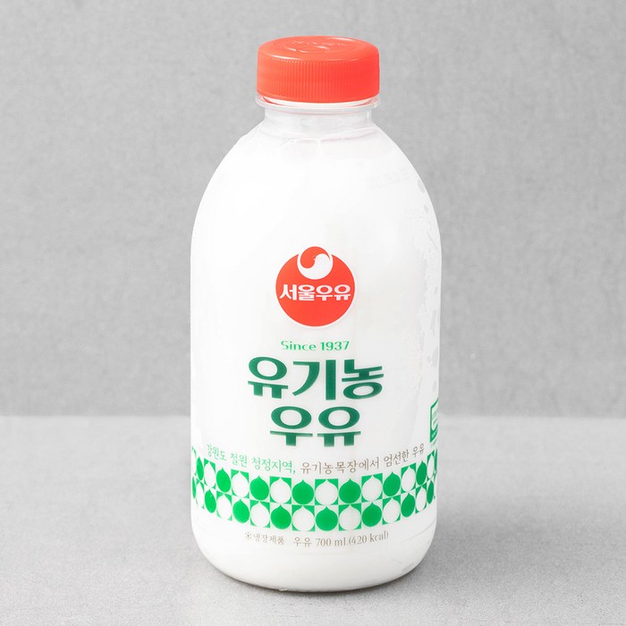 서울우유 유기농우유, 700ml, 1개 대표 이미지 - 서울우유 추천