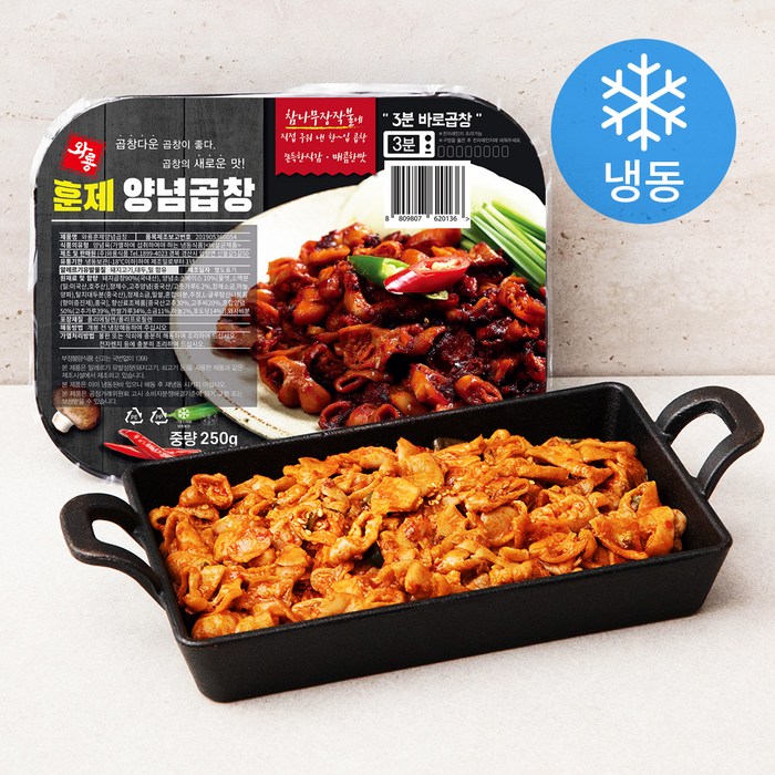 와룡 양념곱창 (냉동), 250g, 1개 대표 이미지 - 불막창 추천