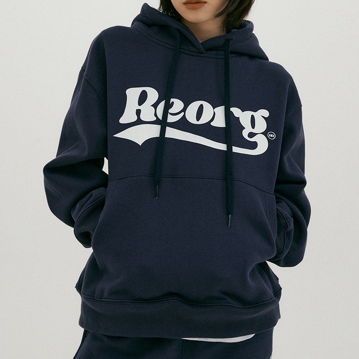 리올그 NOI REORG WAVY LOGO HOOD 대표 이미지 - 리올그 후드 추천