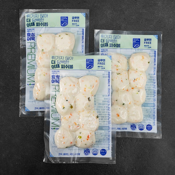 효성어묵 야채 피쉬볼, 150g, 3개 대표 이미지 - 피쉬볼 추천