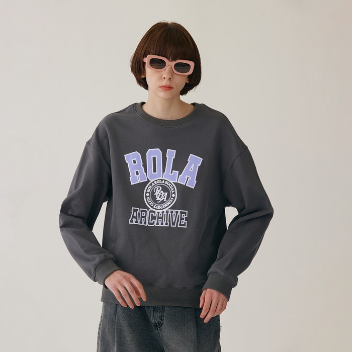 로라로라 ROLA ARCHIVE SWEATSHIRT 대표 이미지 - 로라로라 니트 추천