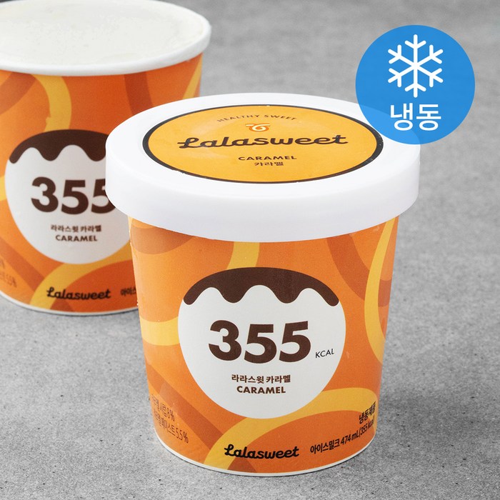 라라스윗 카라멜 아이스크림 (냉동), 474ml, 1개 대표 이미지 - 모나카 아이스크림 추천