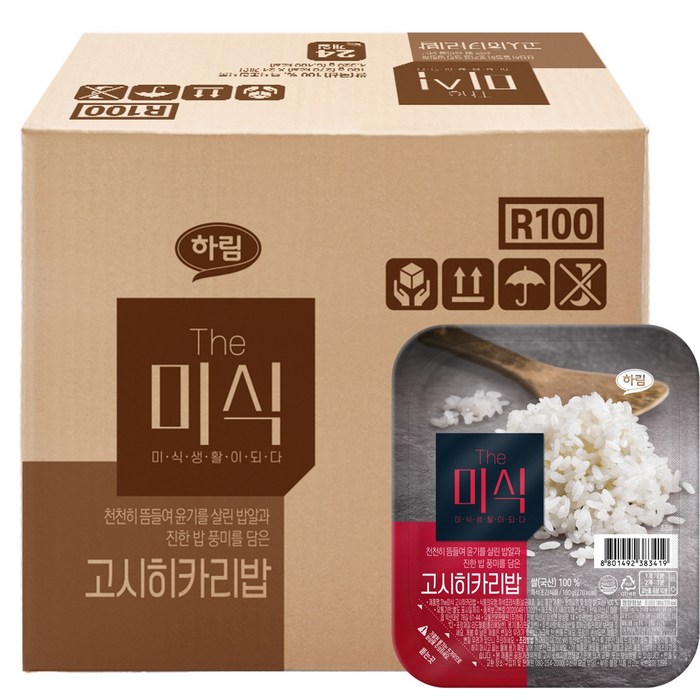 The미식 고시히카리밥, 180g, 24개 대표 이미지 - 쌀밥 추천