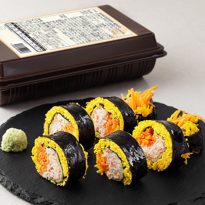 조르니키친 와사비크래미유부 계란마끼 2줄, 460g, 1개 대표 이미지 - 우영우 김밥 추천
