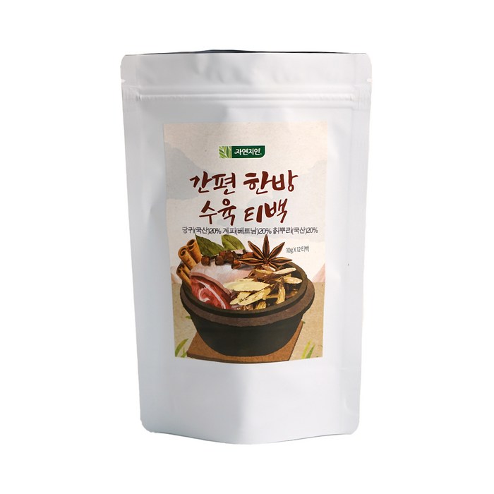 자연지인 간편 한방 수육티백 12p, 120g, 1개 대표 이미지 - 보쌈수육 추천