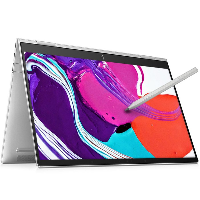 HP 2022 엔비 x360 13.3 + 터치펜, Natural Silver Aluminum, 512GB, HP ENVY X360 2-in-1 Laptop 13-bf0060tu, 코어i5, 16GB, WIN11 Home 대표 이미지 - 360도 노트북 추천