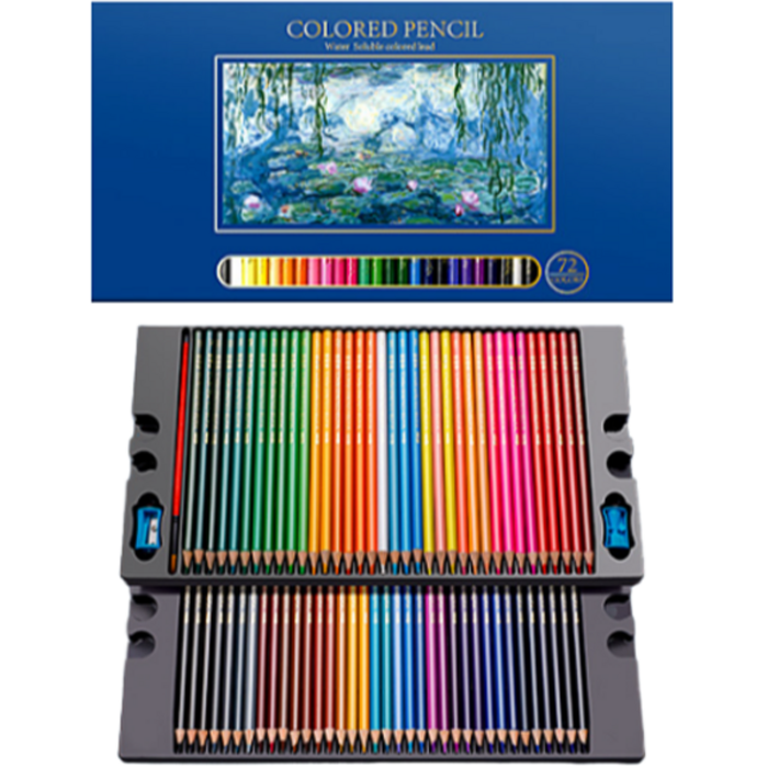 심플라인 전문가용 컬러 색연필 수성, 72색, 1개 대표 이미지 - 고급 색연필 추천