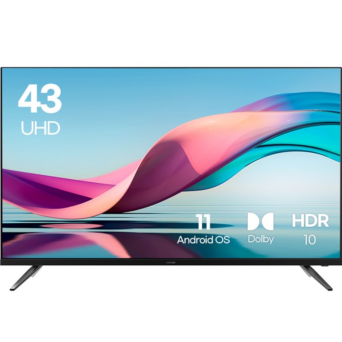 루컴즈 4K UHD TV 스탠드형, 고객직접설치, 109cm, T43FCUKU01LA 대표 이미지 - 30만원대 TV 추천