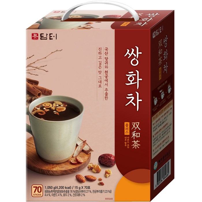 담터 쌍화차 플러스, 15g, 70개입, 1개 대표 이미지 - 국산차 추천