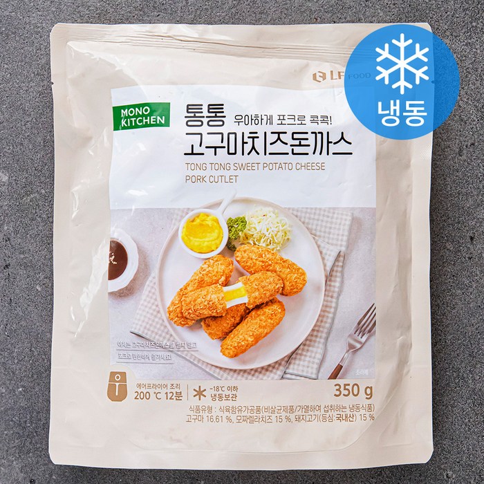 모노키친 통통 고구마 치즈 돈까스 (냉동), 350g, 1개 대표 이미지 - 치즈 돈까스 추천