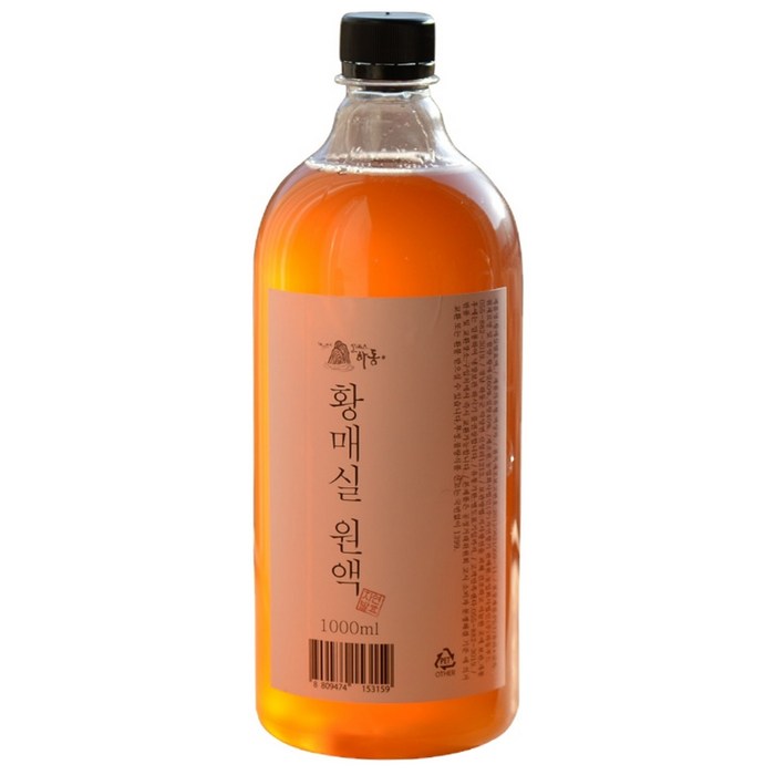 하동권여사 3년숙성 황매실 발효액, 1개, 1000ml 대표 이미지 - 홍초 추천