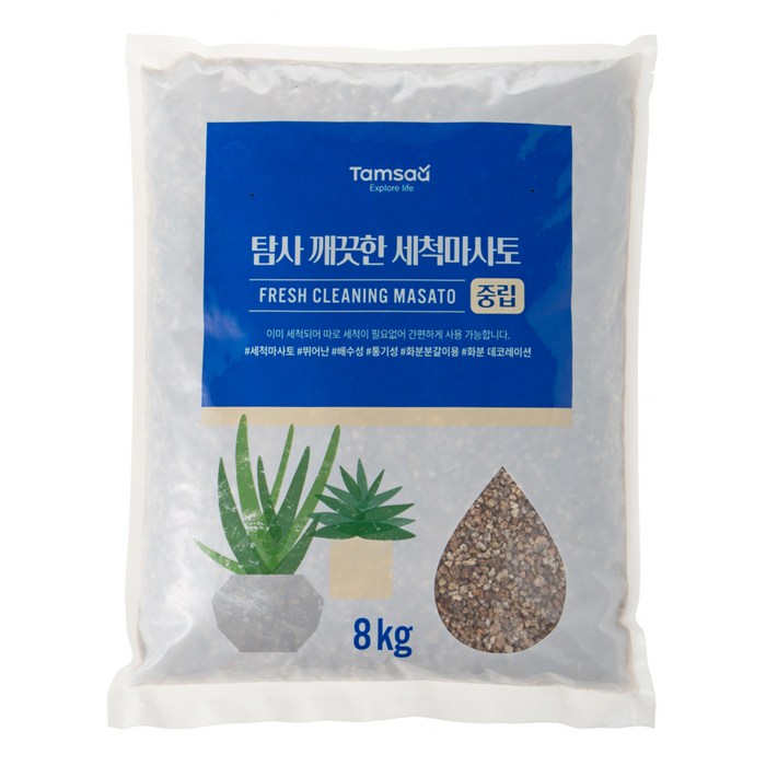 탐사 깨끗한 세척마사토중립, 1개, 8kg 탐사 깨끗한 세척마사토중립, 1개, 8kg