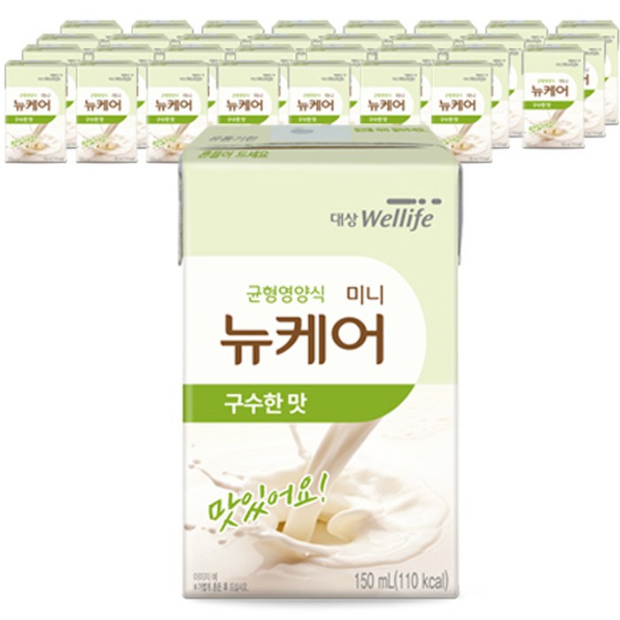 대상웰라이프 뉴케어 미니 구수한맛, 150ml, 32개 대표 이미지 - 헬스 식단 추천