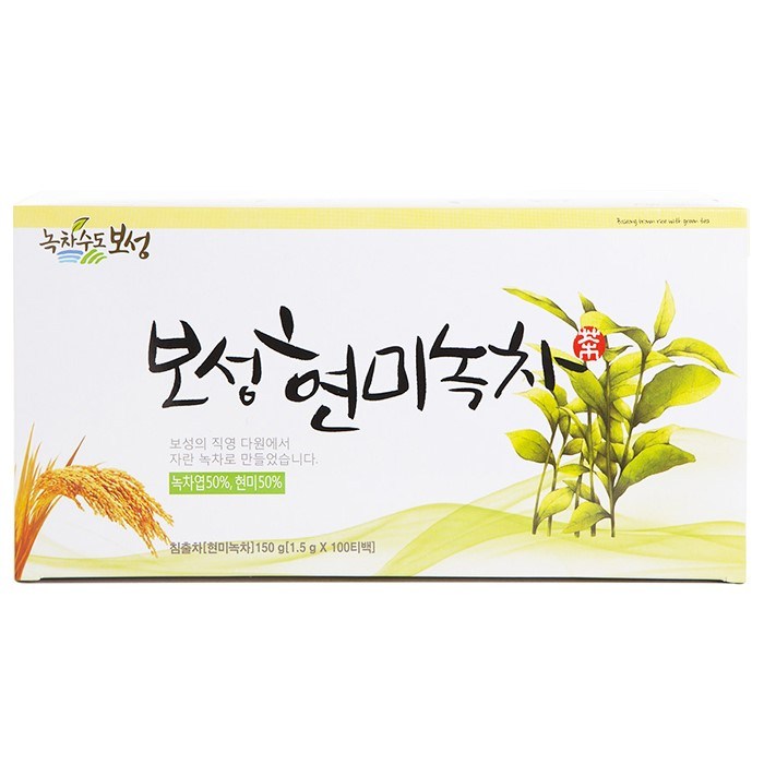 대한다업 보성 현미녹차 티백, 1.5g, 100개 대표 이미지 - 녹차 티백 추천