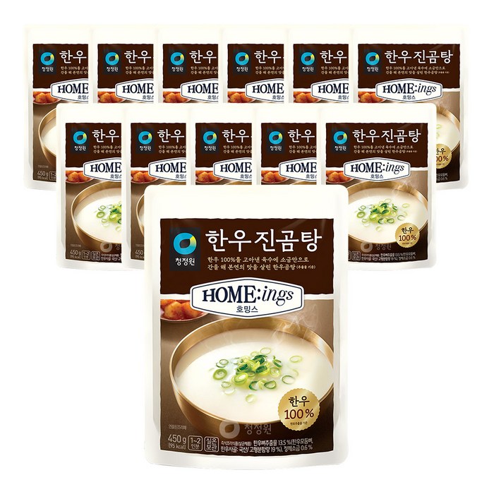 청정원 호밍스 한우진곰탕, 450g, 12개 대표 이미지 - 청정원 호밍스 추천