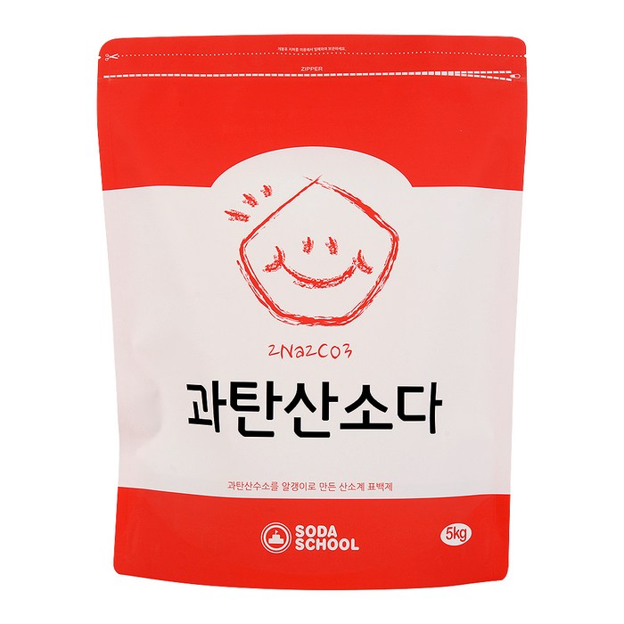 소다스쿨 산소계 표백제 과탄산소다 대용량, 5kg, 1개 대표 이미지 - 과탄산소다 추천