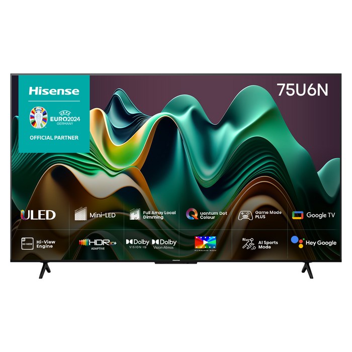 하이센스 4K UHD LED 안드로이드12 Mini 스마트TV, 190cm(75인치), 75U6N, 벽걸이형, 방문설치 대표 이미지 - 화질 좋은 TV 추천