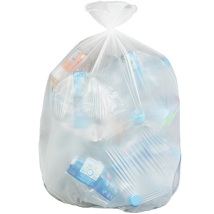 베로나 배접 분리수거 쓰레기봉투 유백, 60L, 100매 대표 이미지 - 재활용 추천