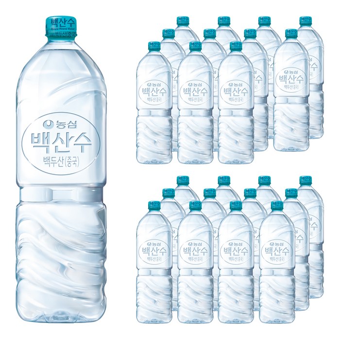 농심 백산수 무라벨, 24개, 2L 대표 이미지 - 생수 로켓배송 추천